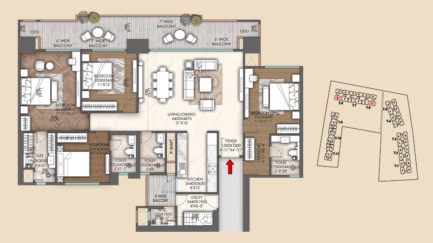 Signature Sarvam — Floor Plan 4