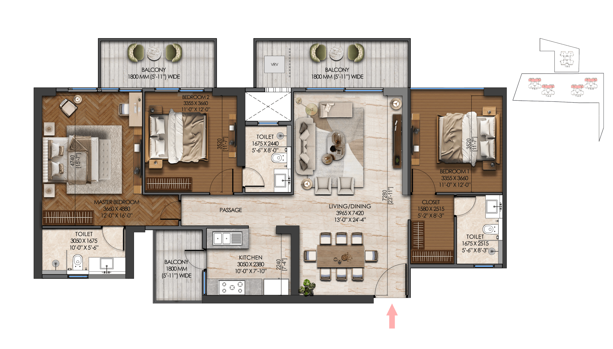 Signature ToninoLamborghini Residences — Floor Plan 1
