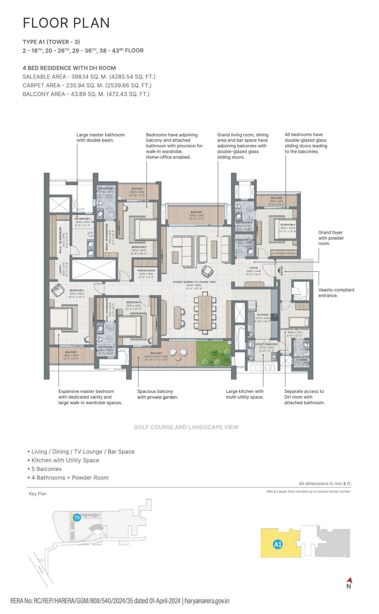 Sobha Aranya — Floor Plan 4