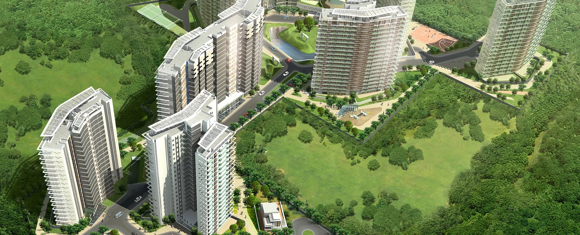 Tata Raisina Residency — Aerial Tower View