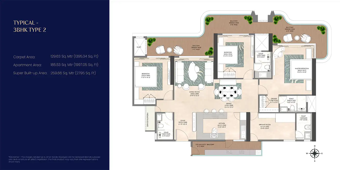 The Oryza — 3 BHK