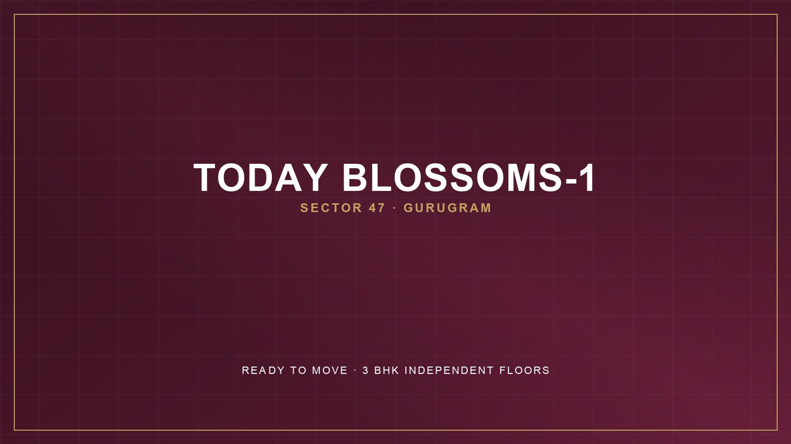 Today Blossoms-1 — Tower Exterior