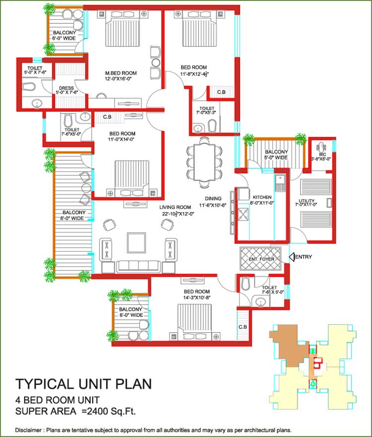Tulip Purple — Floor Plan 1