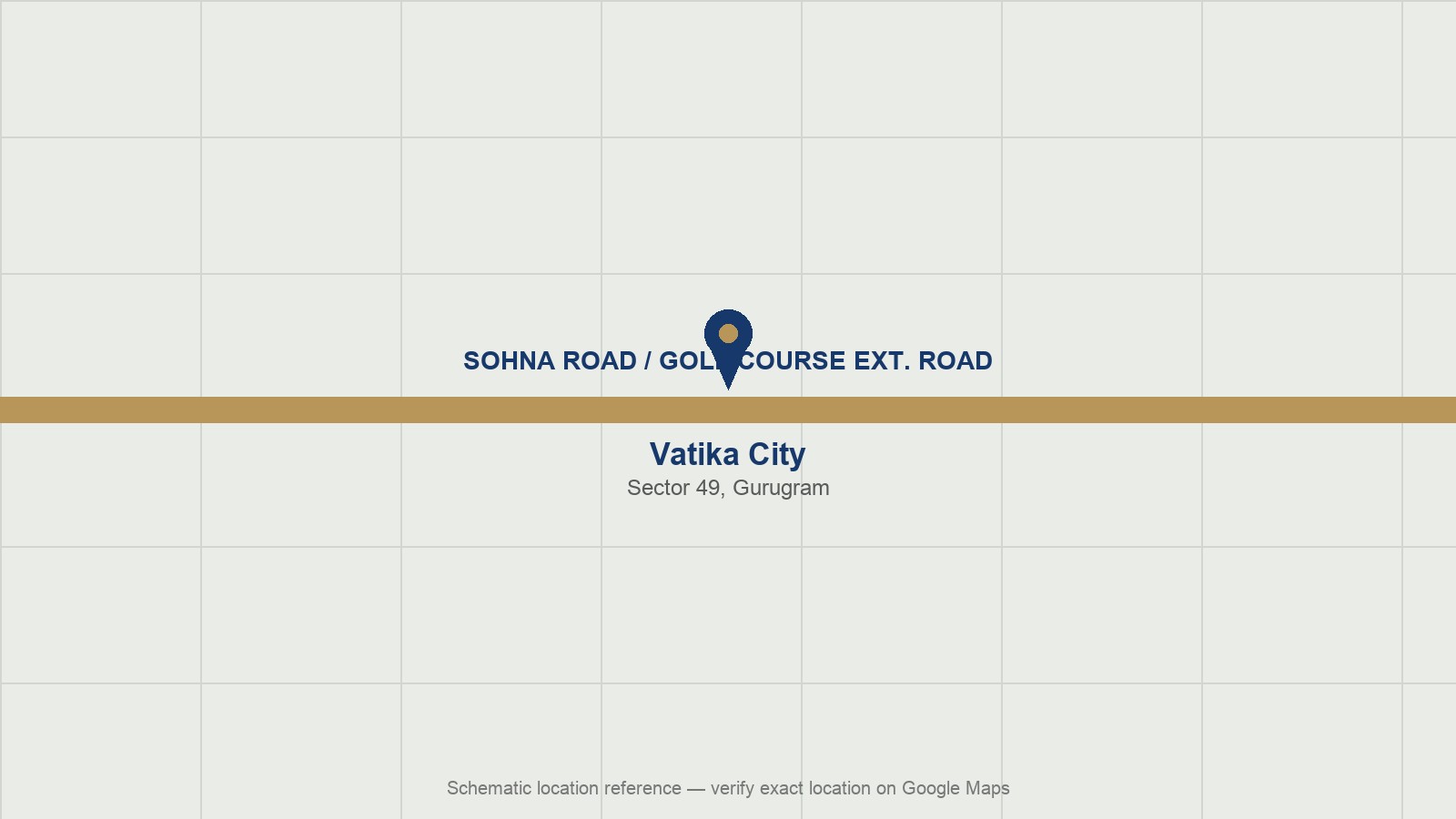 Vatika City — Location Map, Sector 49