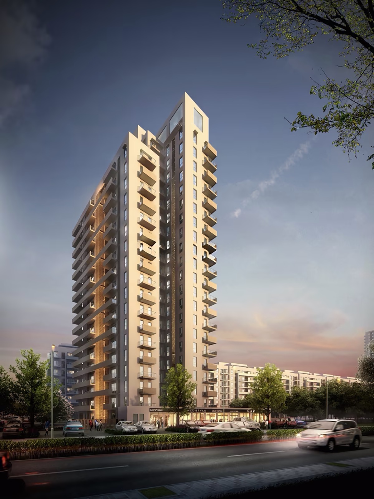 Vatika Seven Elements — Tower Elevation