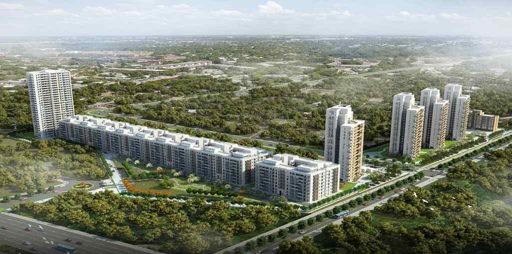 Vatika Seven Elements — Aerial / Tower View