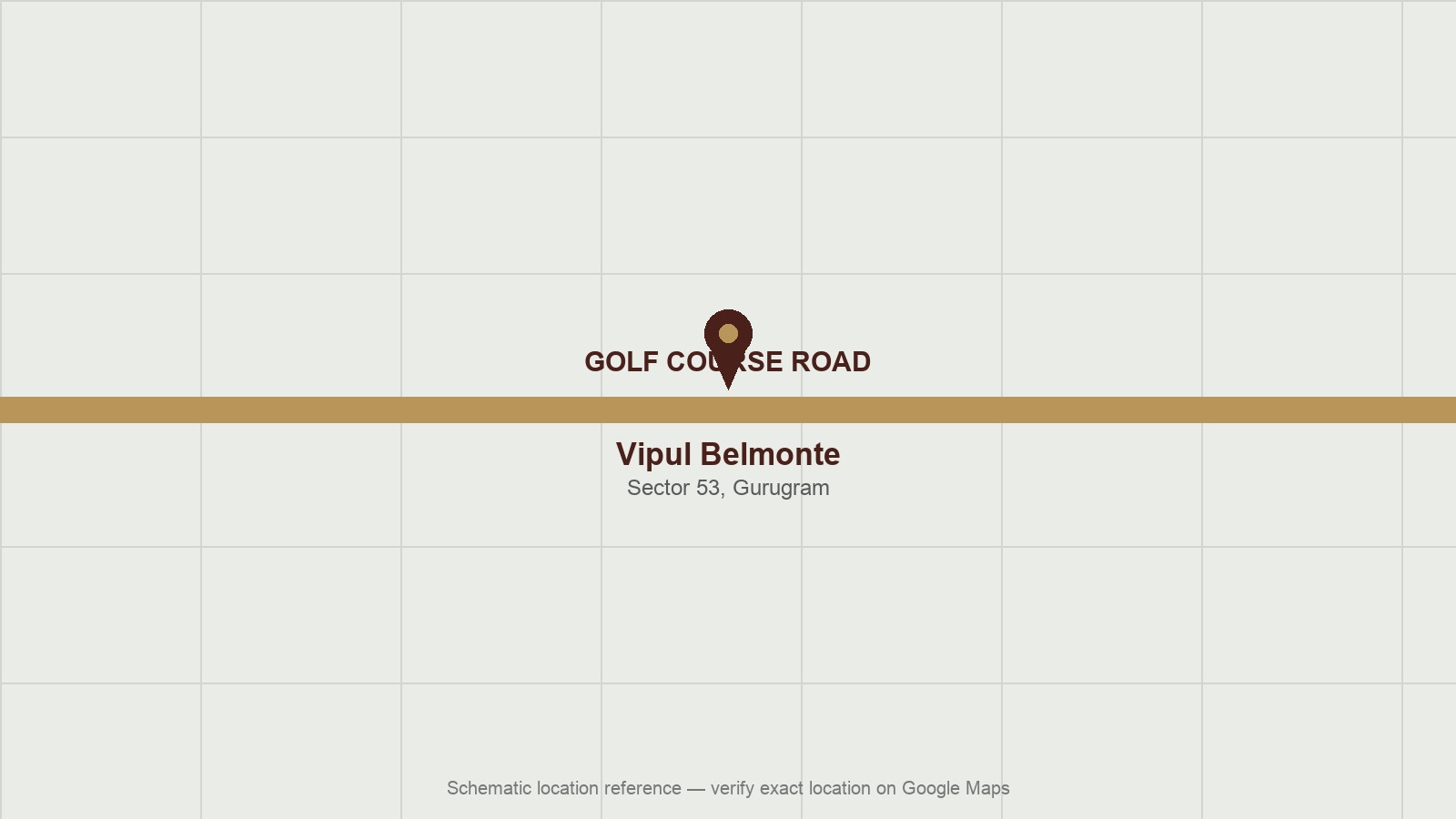 Vipul Belmonte — Location Map, Sector 53