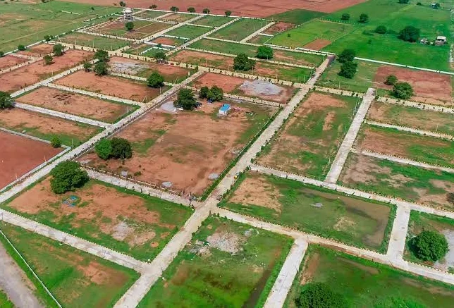 Sohna Greens — Aerial View of the Plotted Layout