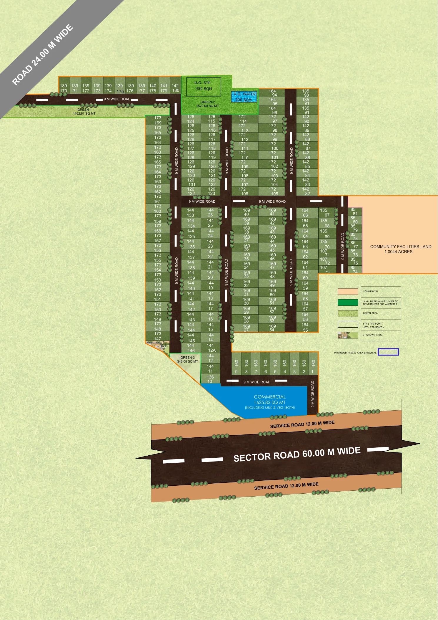 Sohna Greens — Site Plan, Sector 4, Sohna