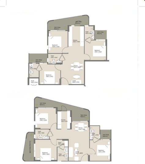 WAL Serenia 92 — 3 BHK