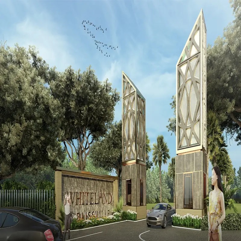 Whiteland Blissville — Project Entrance Gate