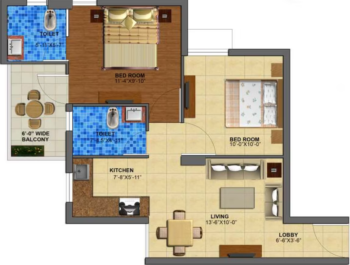 Zara Rossa — Floor Plan 1